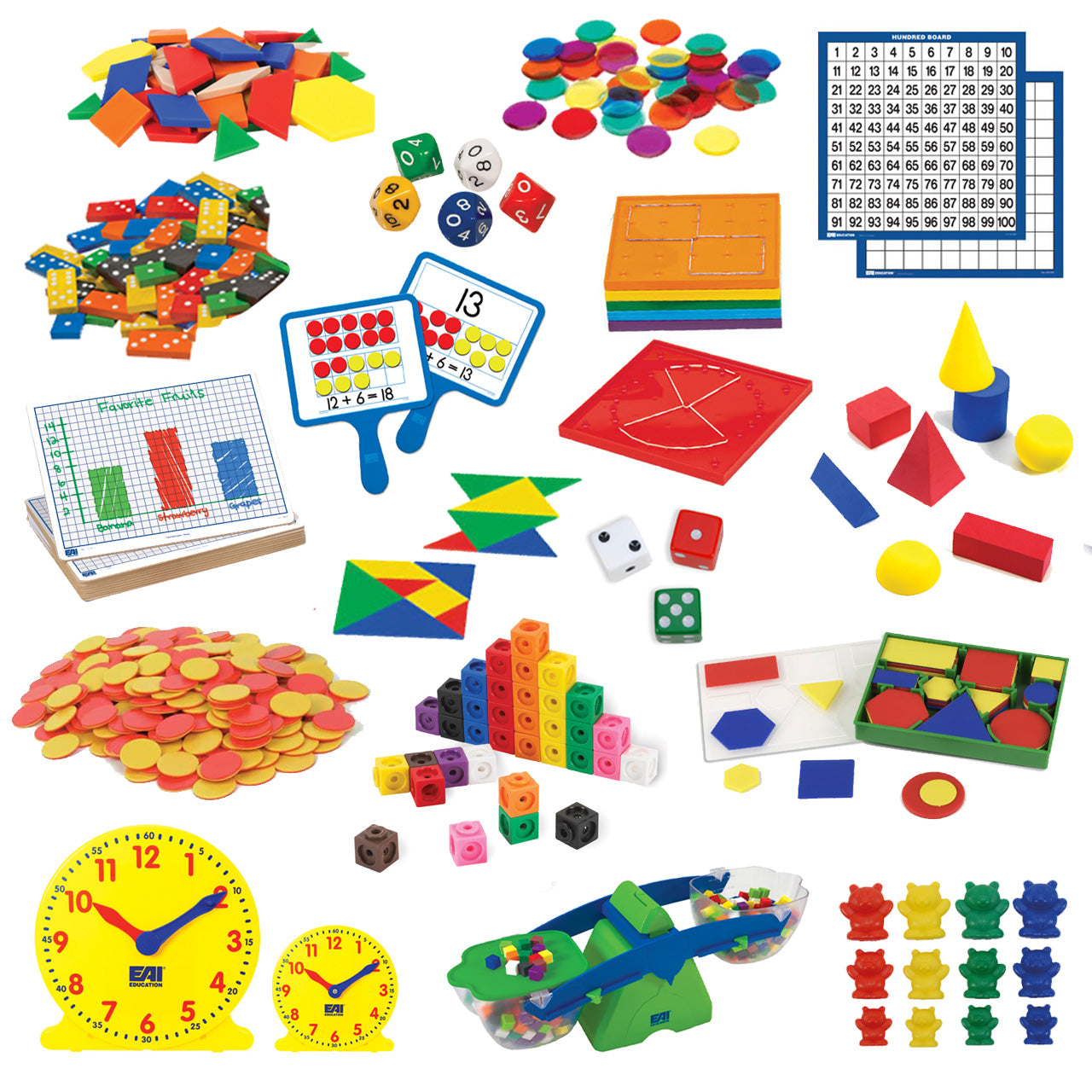 Dimensions Math Classroom Manipulative Kit for Kindergarten