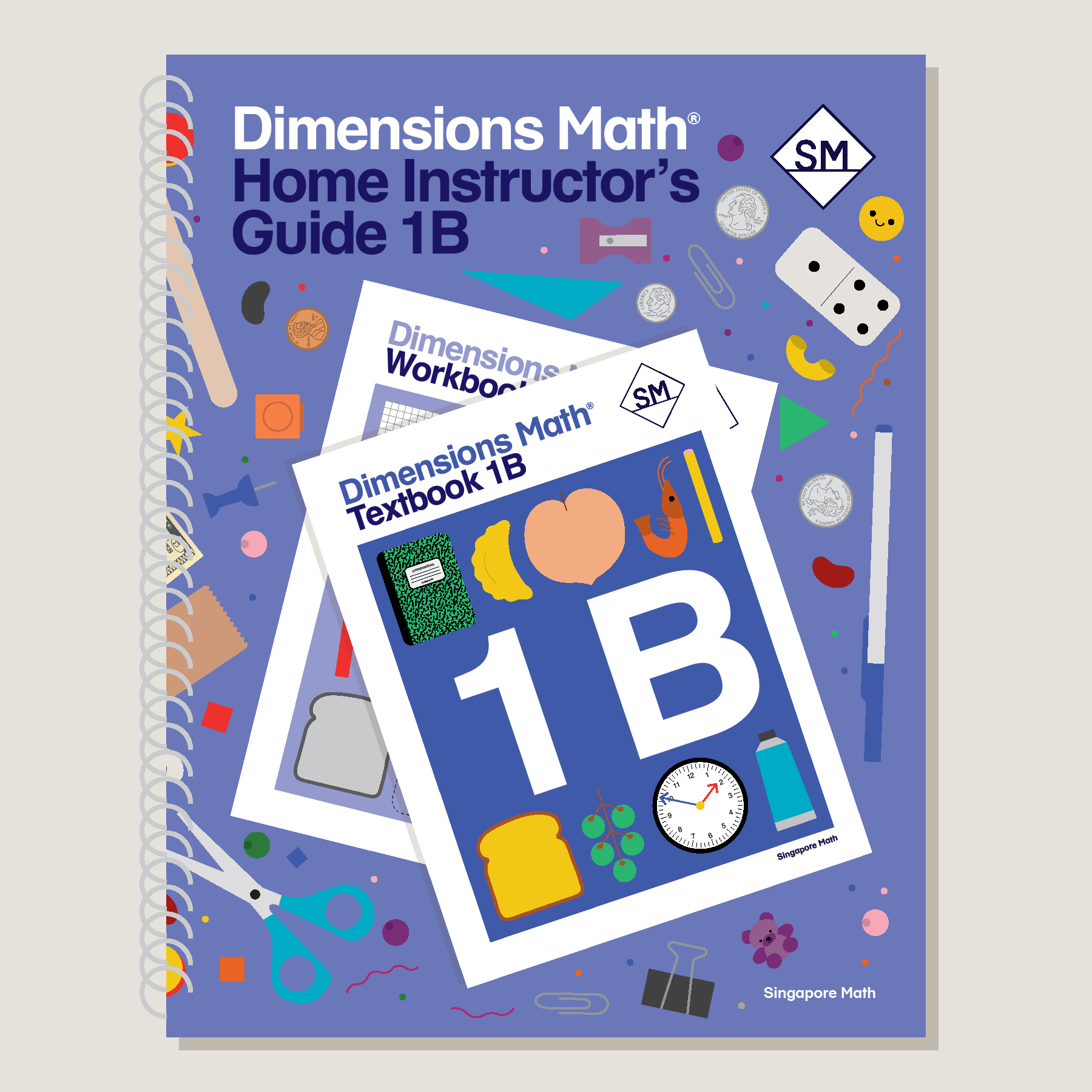 Dimensions Math Home Instructor's Guide 1B