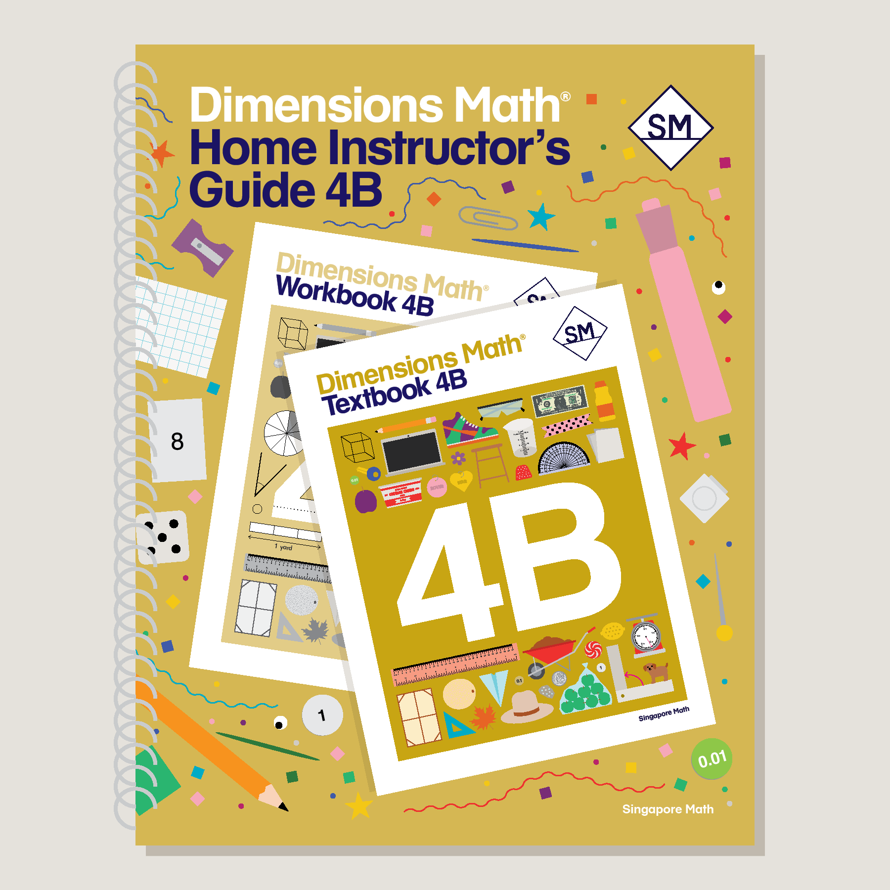 Dimensions Math Home Instructor's Guide 4B