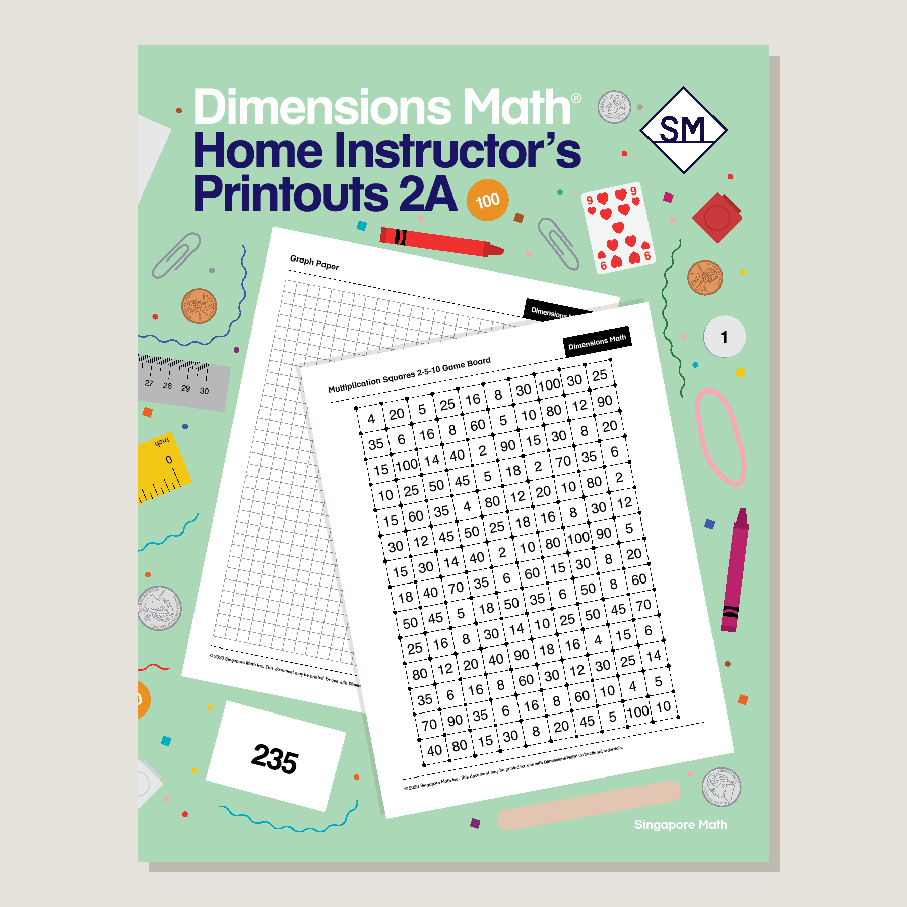 Dimensions Math Home Instructor's Printouts 2A