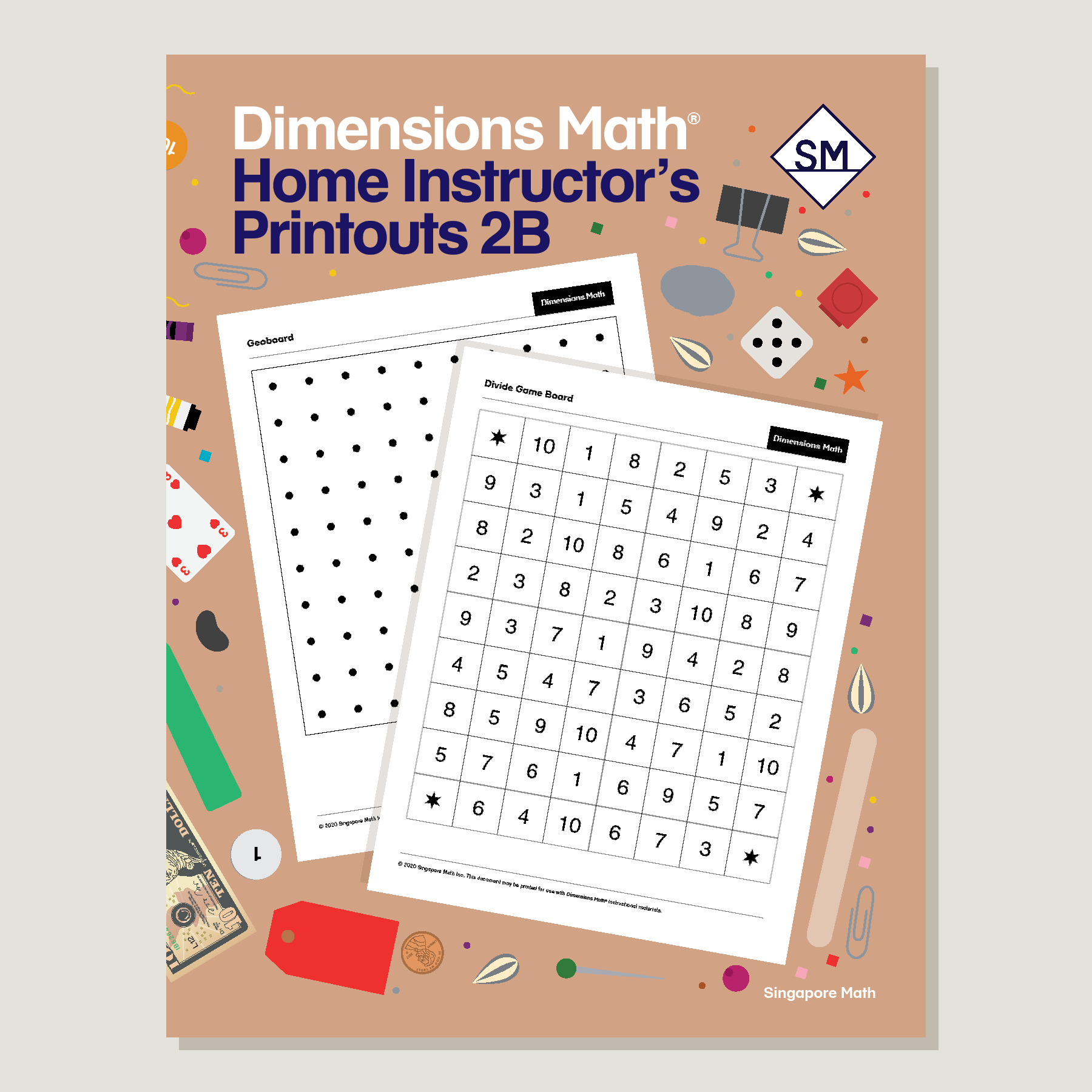 Dimensions Math Home Instructor's Printouts 2B