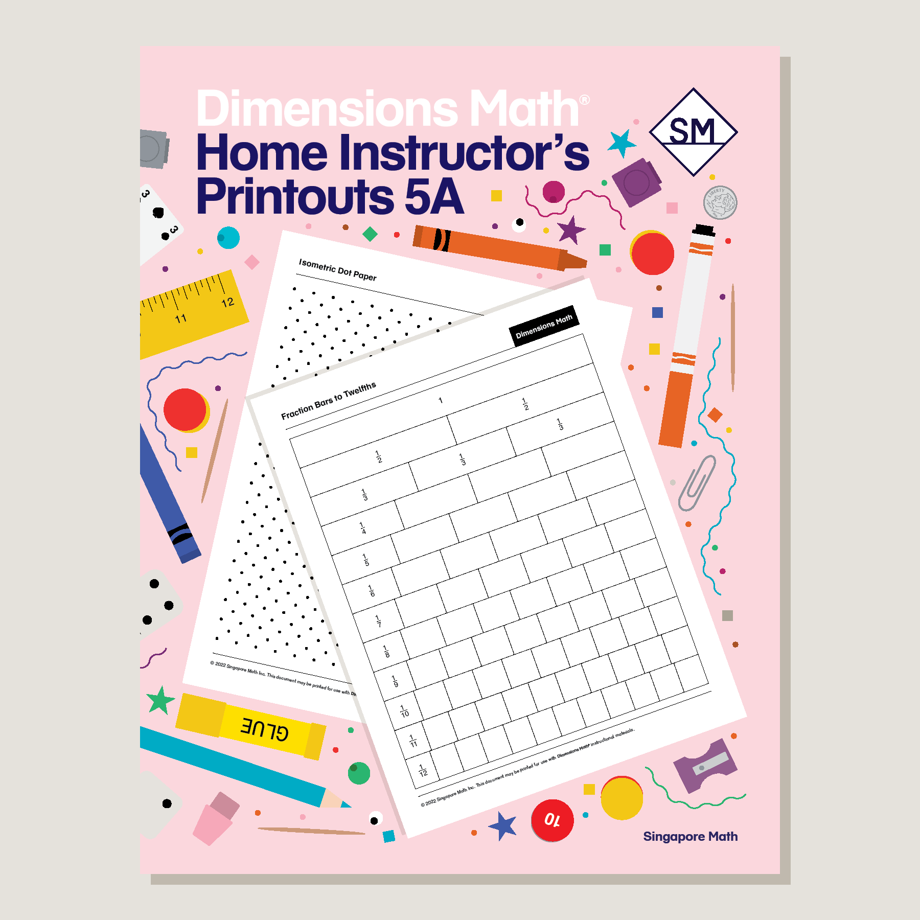 Dimensions Math Home Instructor's Printouts 5A
