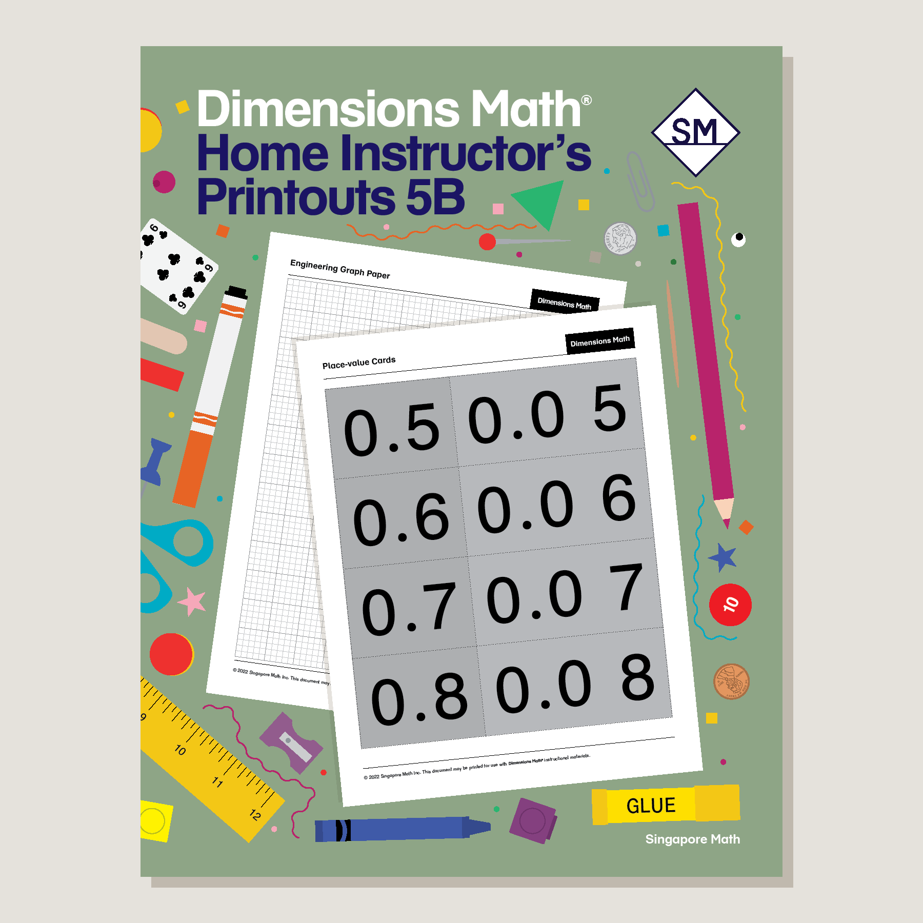 Dimensions Math Home Instructor's Printouts 5B