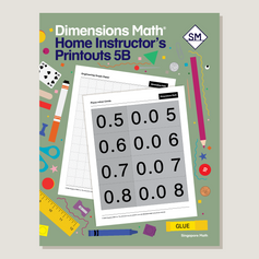 Dimensions Math Home Instructor's Printouts 5B