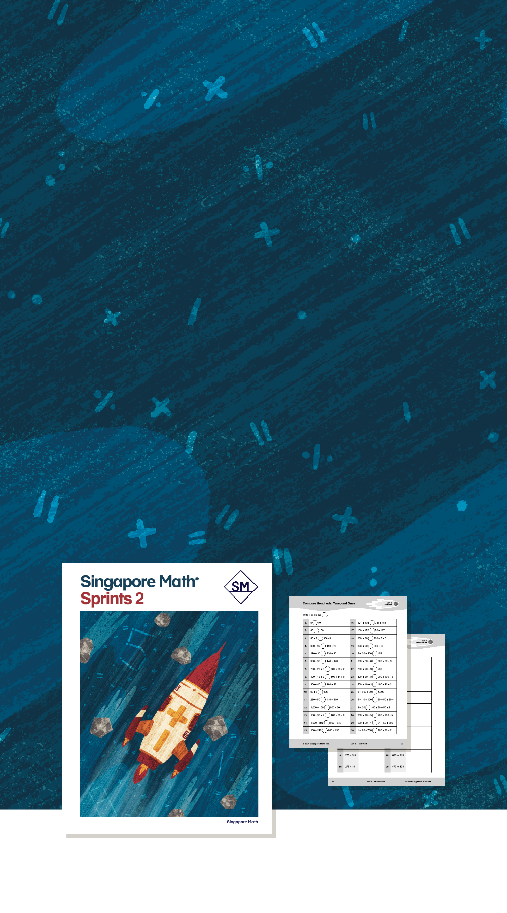 Book cover and sample pages from