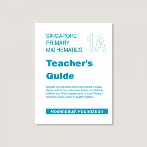 Primary Mathematics U.S. Edition Teacher's Guide 1A - POOS