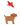 Brown puppy with a red bird flying above its head