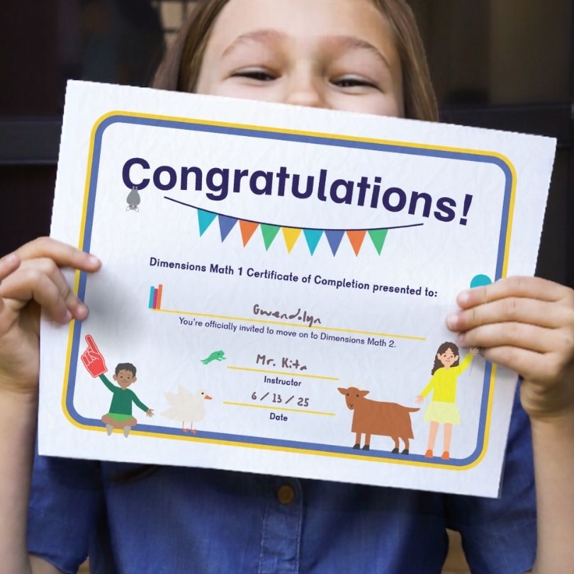 Dimensions Math® Graduation Certificates