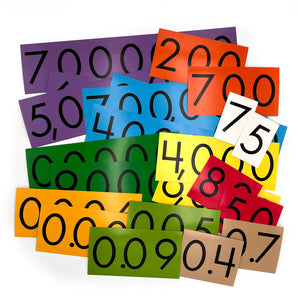 10-Value Decimal to Whole Numbers Place Value Cards
