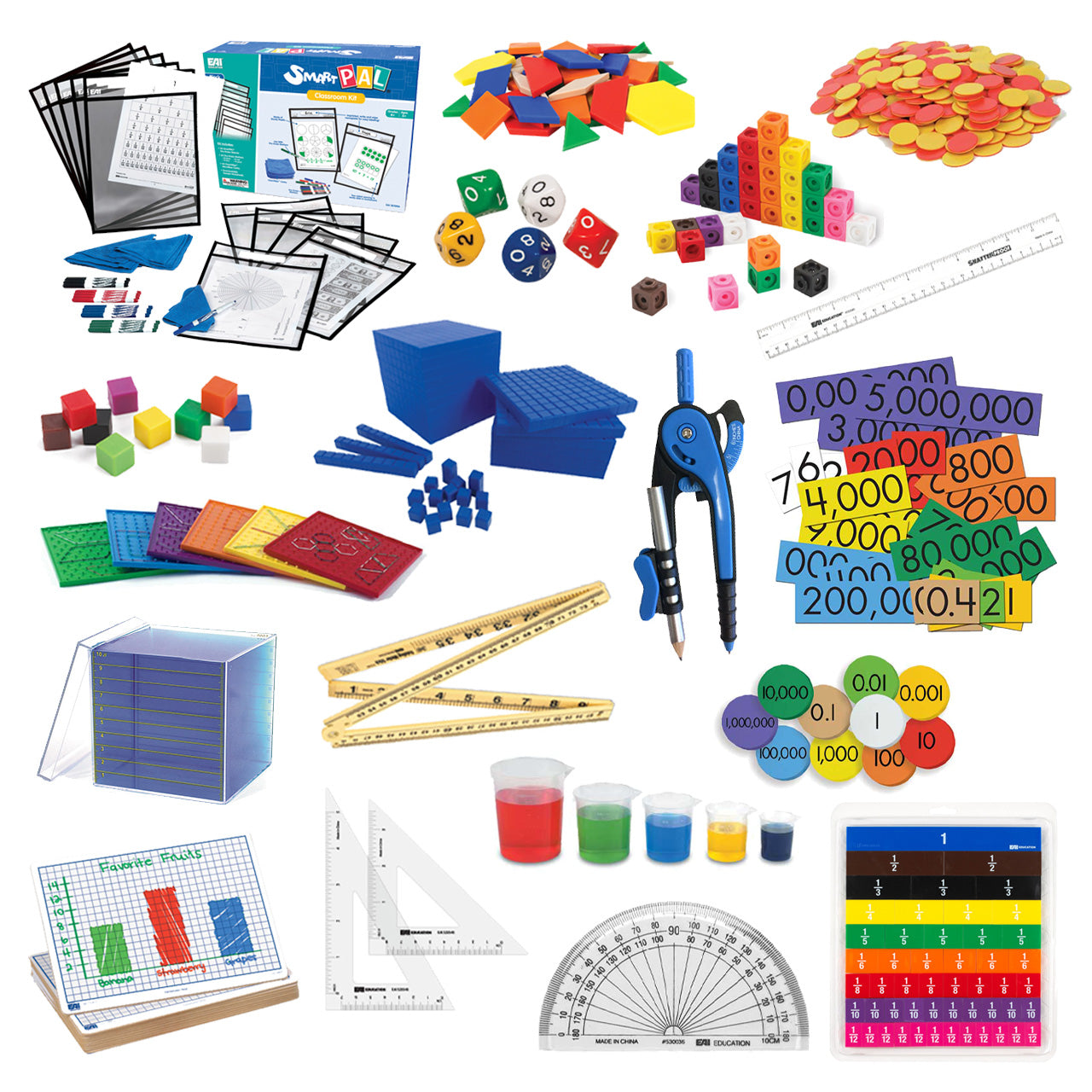 Math Class Kit Dimensions Math Classroom Manipulative Kit for Grade 5