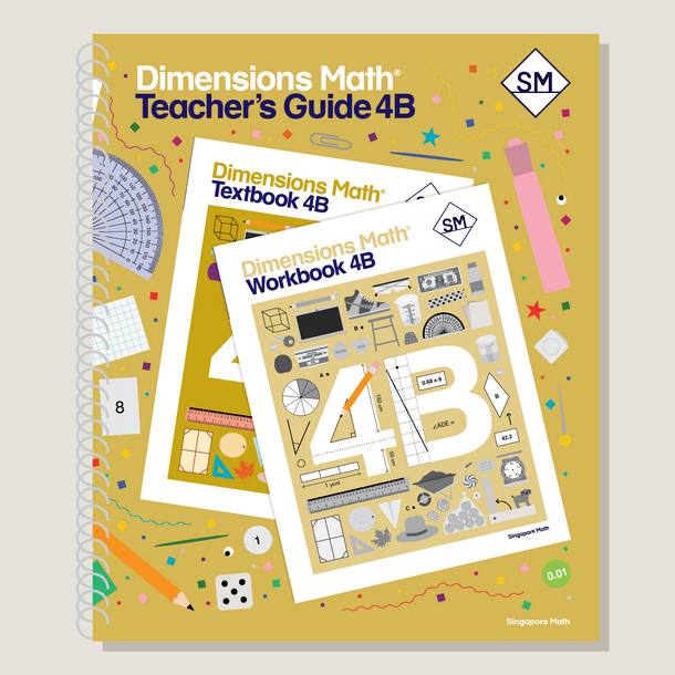 Dimensions Math Grade 4 Set with Teacher's Guides