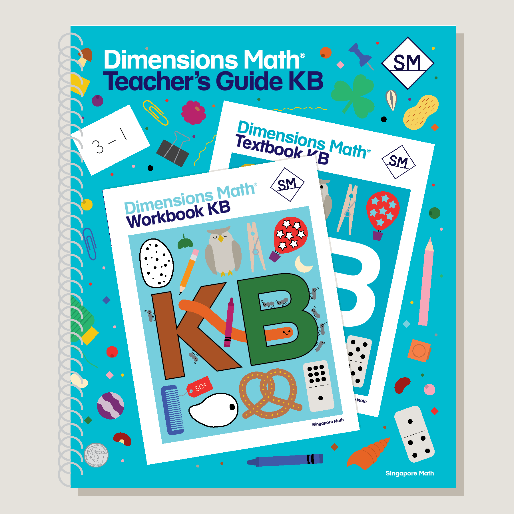 Dimensions Math Grade K Set with Teacher's Guides