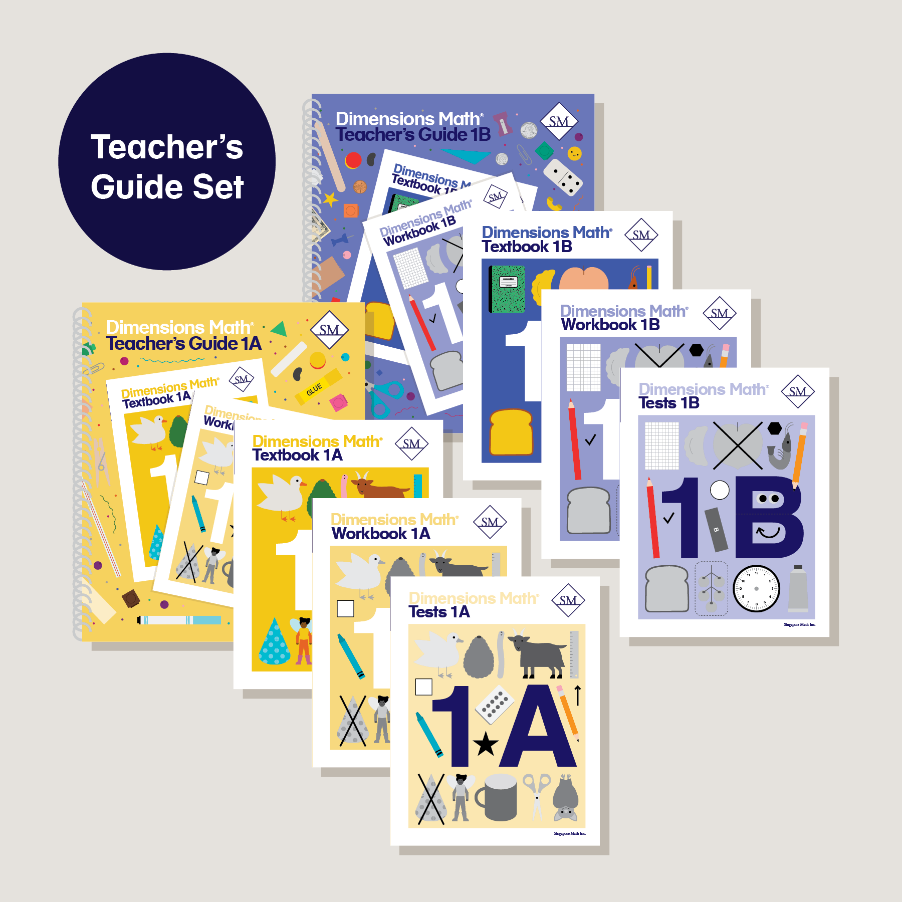 Dimensions Math Grade 1 Set with Teacher's Guides – Singapore Math Inc.