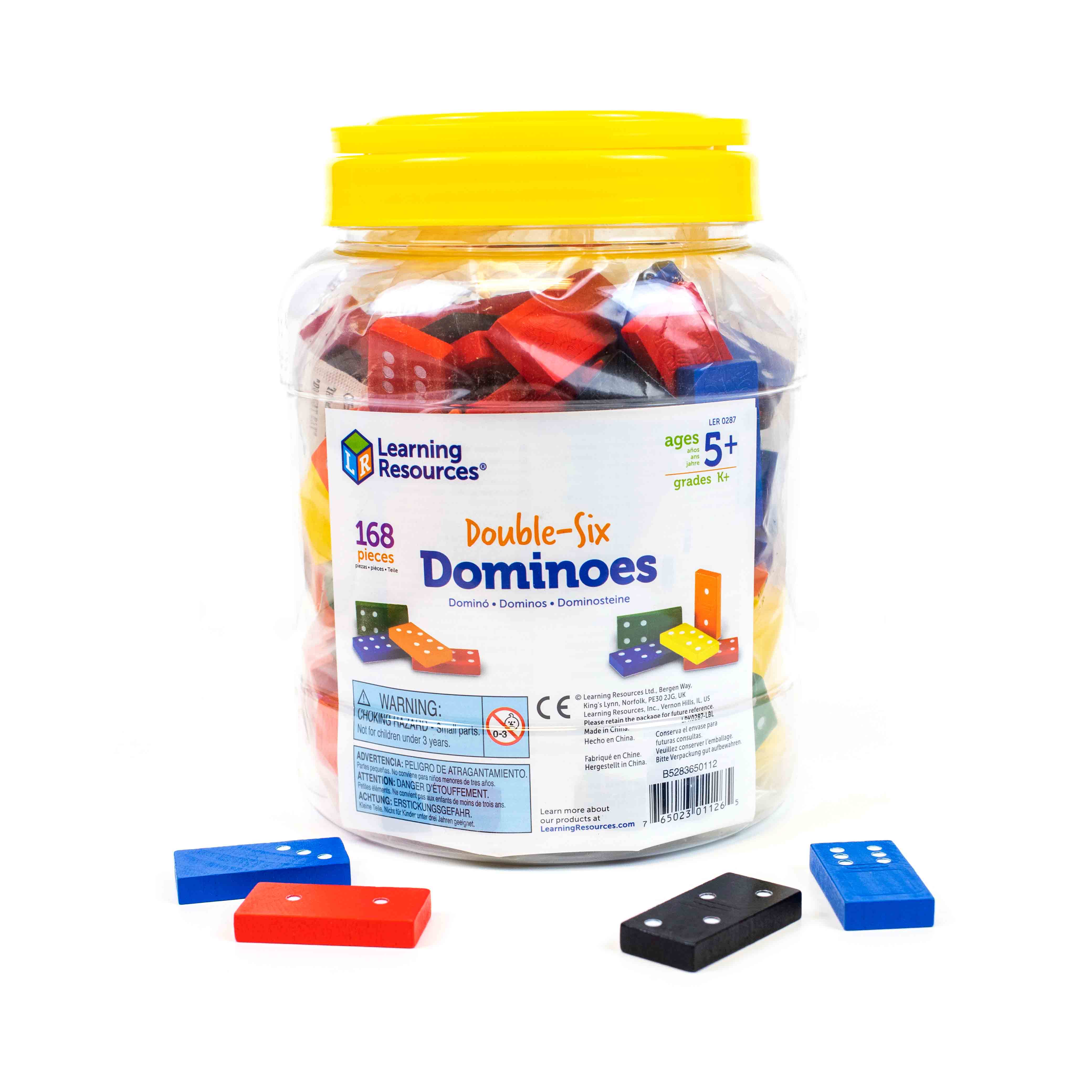Double-Six Wooden Dominoes