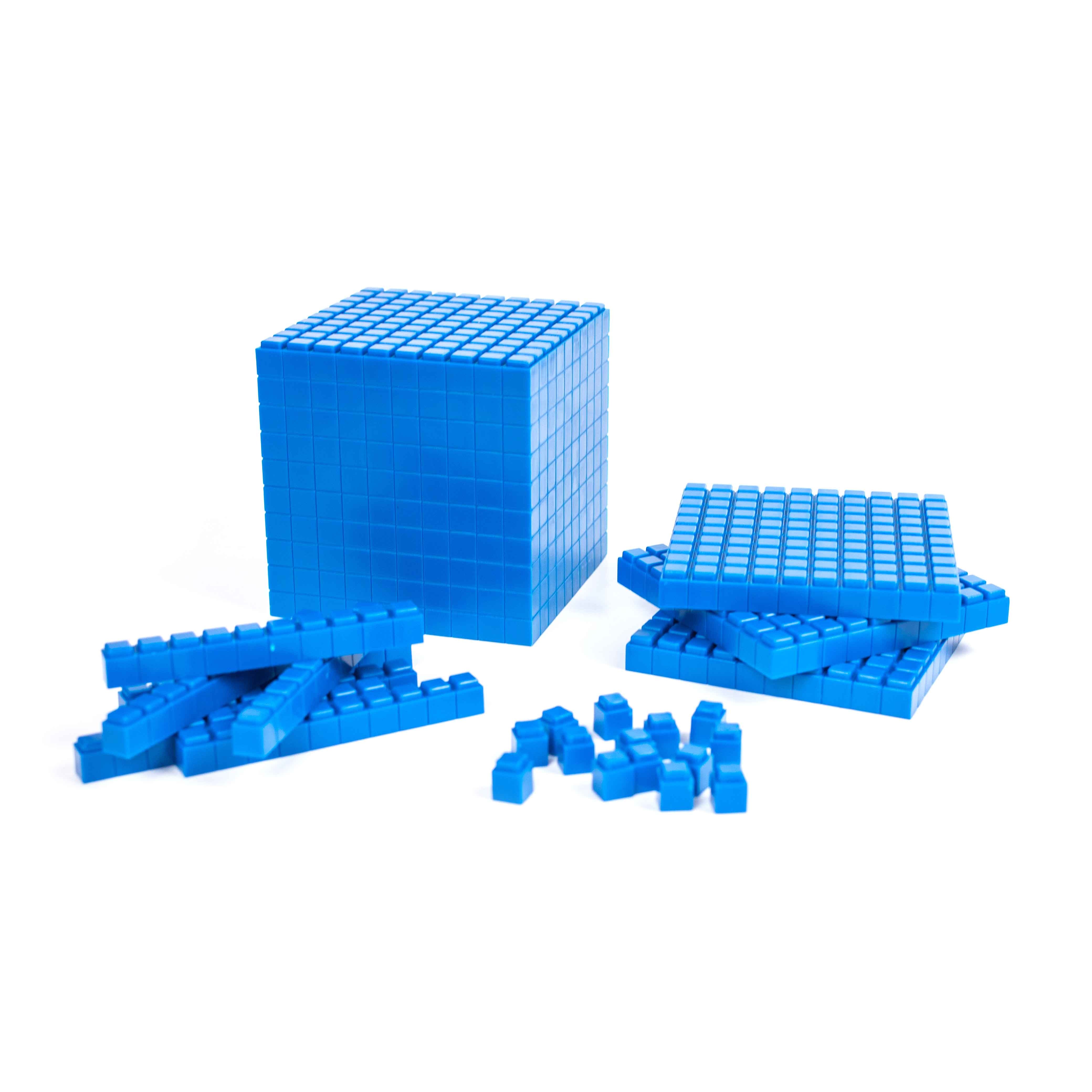 Interlocking Basic Ten Blocks Interlocking Base Ten Starter Set