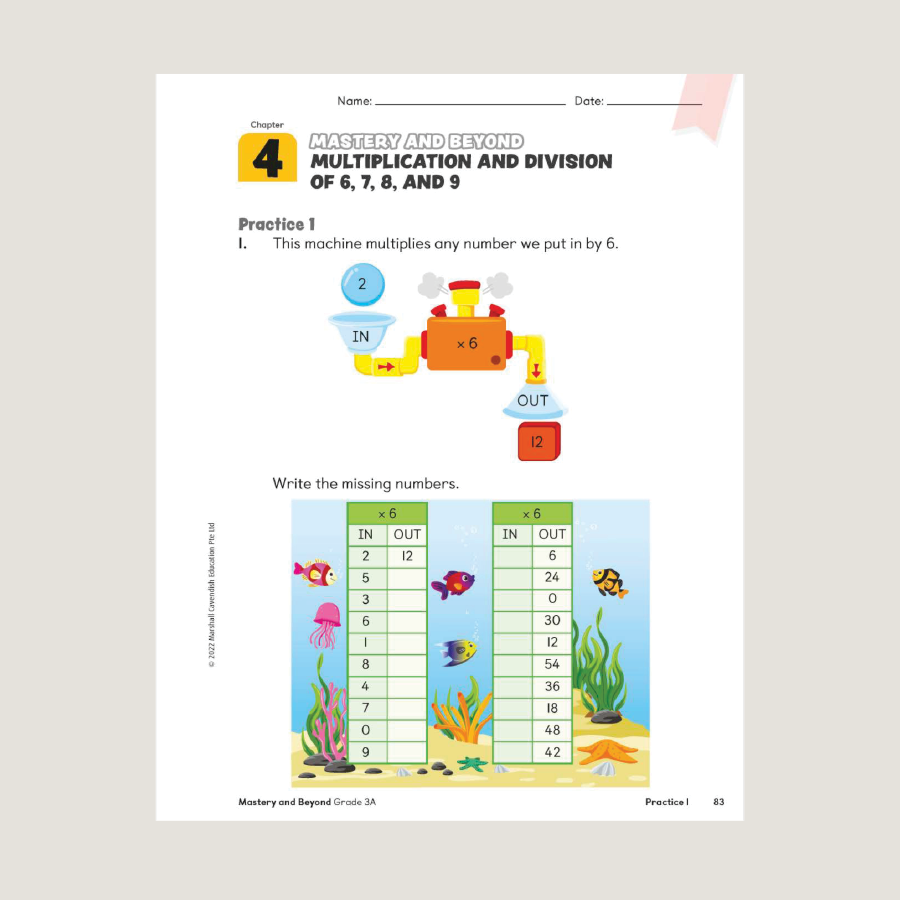 Mastery Math Page Primary Mathematics Mastery and Beyond 3A (2022 Edition) - Blemished