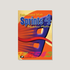 Math Sprints Blackline Master 4 - Blemished
