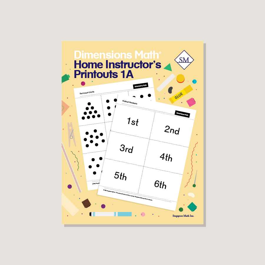 Dimensions Math Home Instructor's Printouts 1A