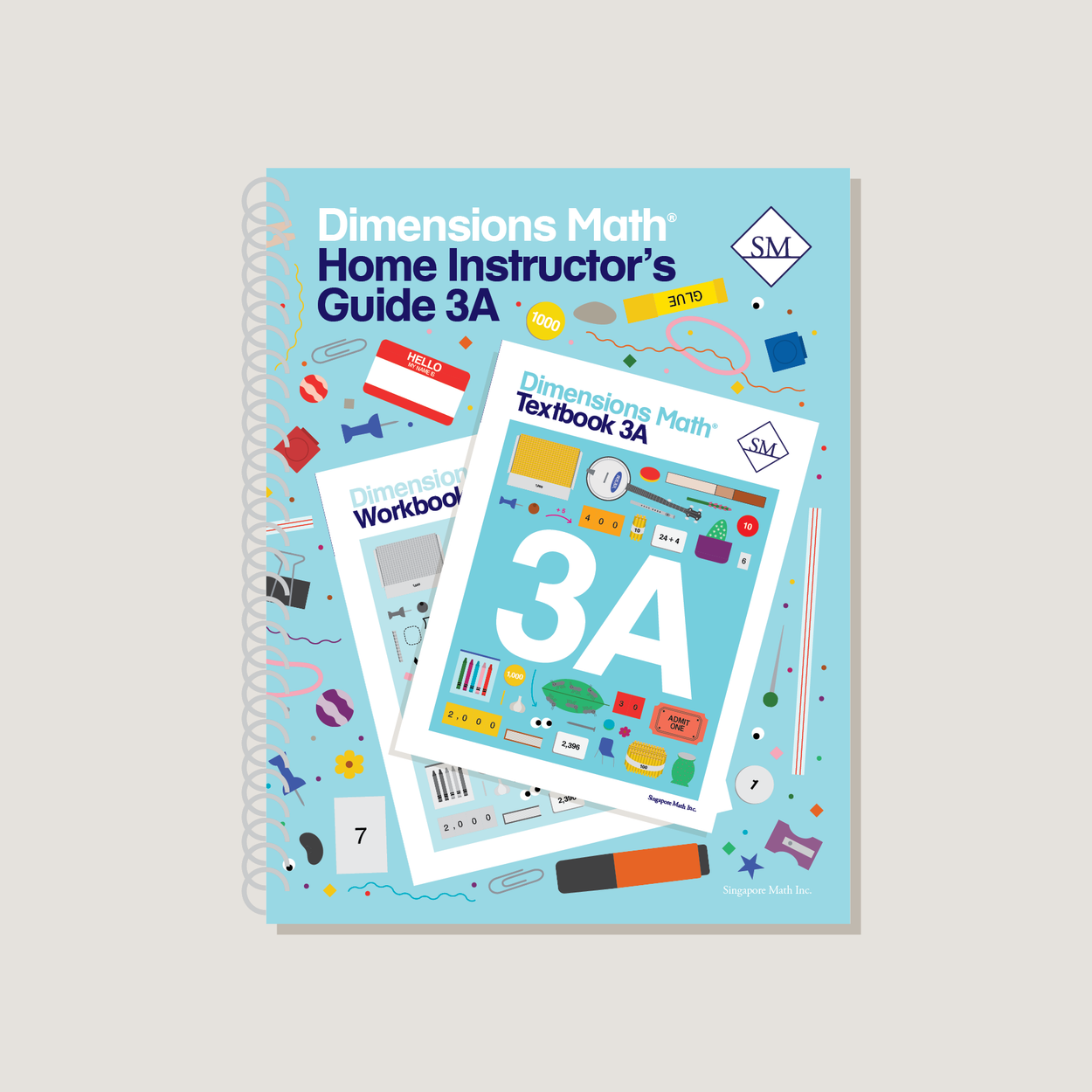 Dimensions Math Grade 3 Set with Home Instructor's Guides