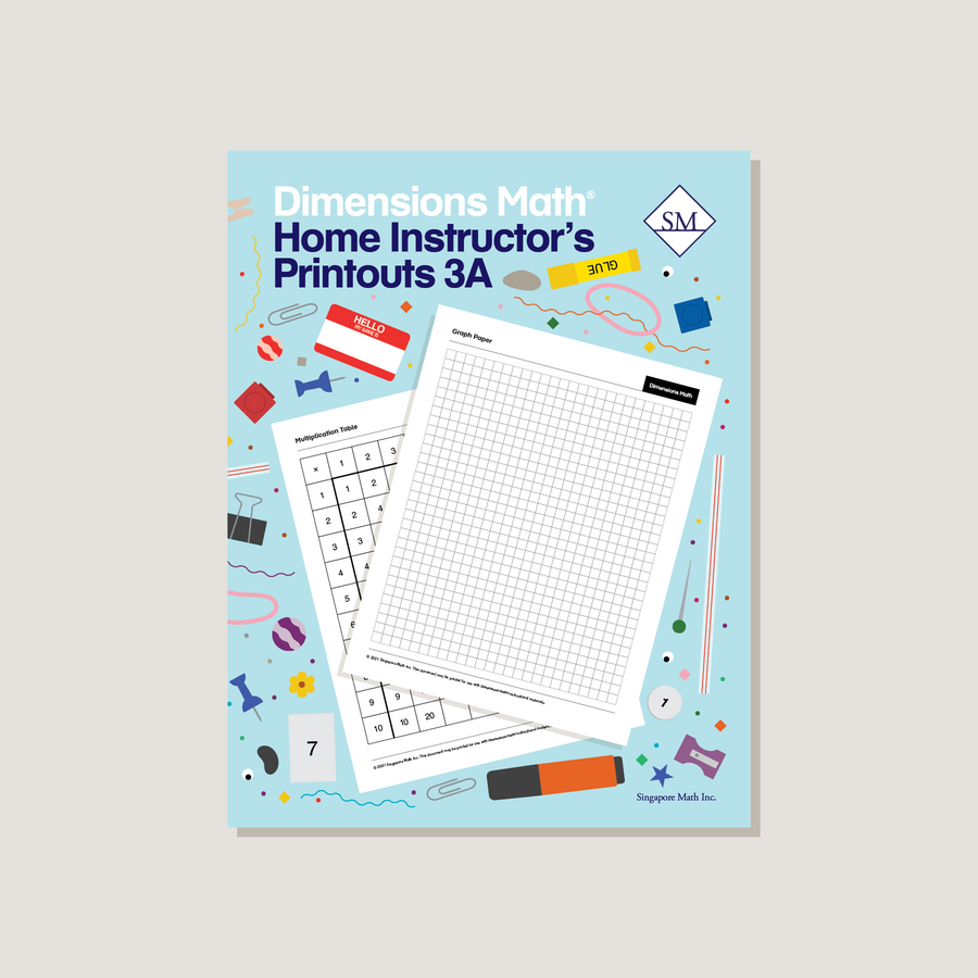 Dimensions Math Home Instructor's Printouts 3A