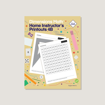 Dimensions Math Home Instructor's Printouts 4B