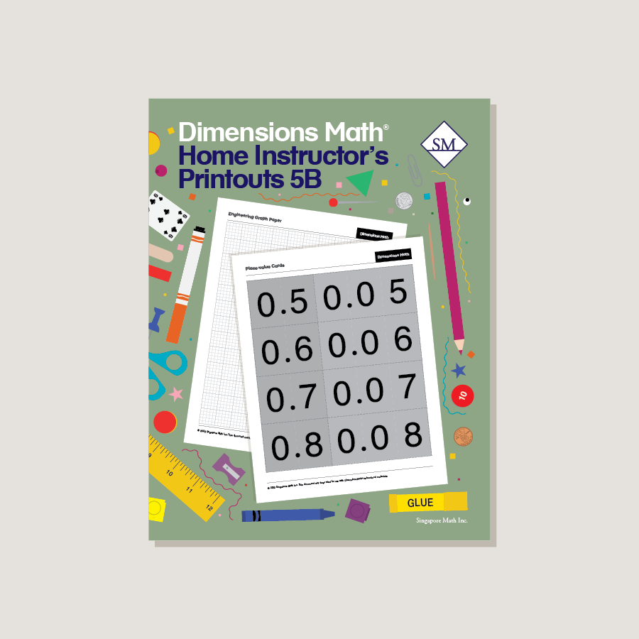 Matho Hom Dimensions Math Home Instructor's Printouts 5B – Singapore Math Inc.