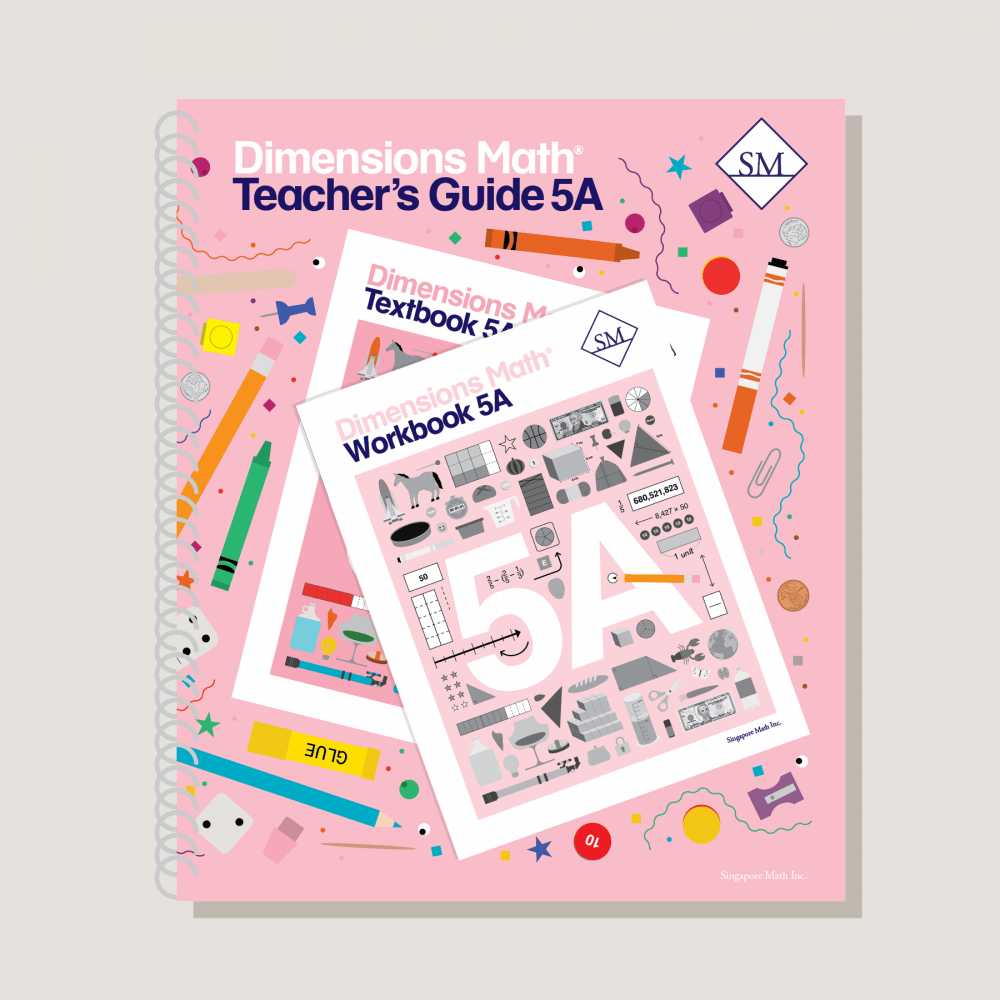 Dimensions Math Hand Counting Dimensions Math Grade 5 Set with Teacher's Guides – Singapore Math Inc.