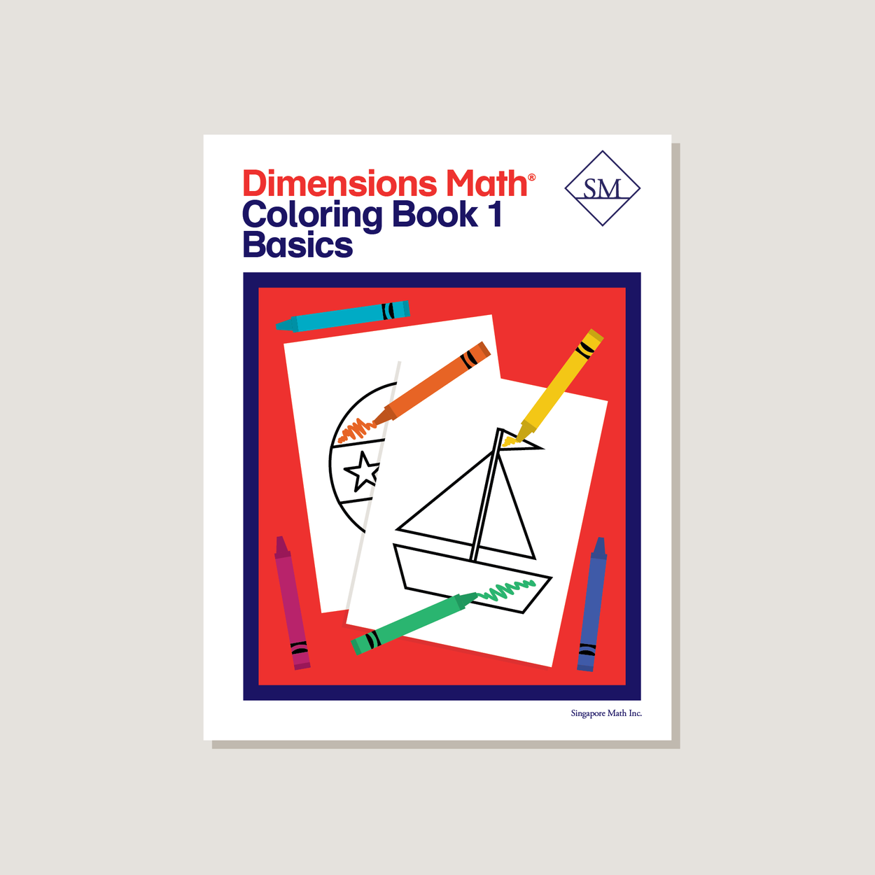 Dimensions Math Coloring Book Set