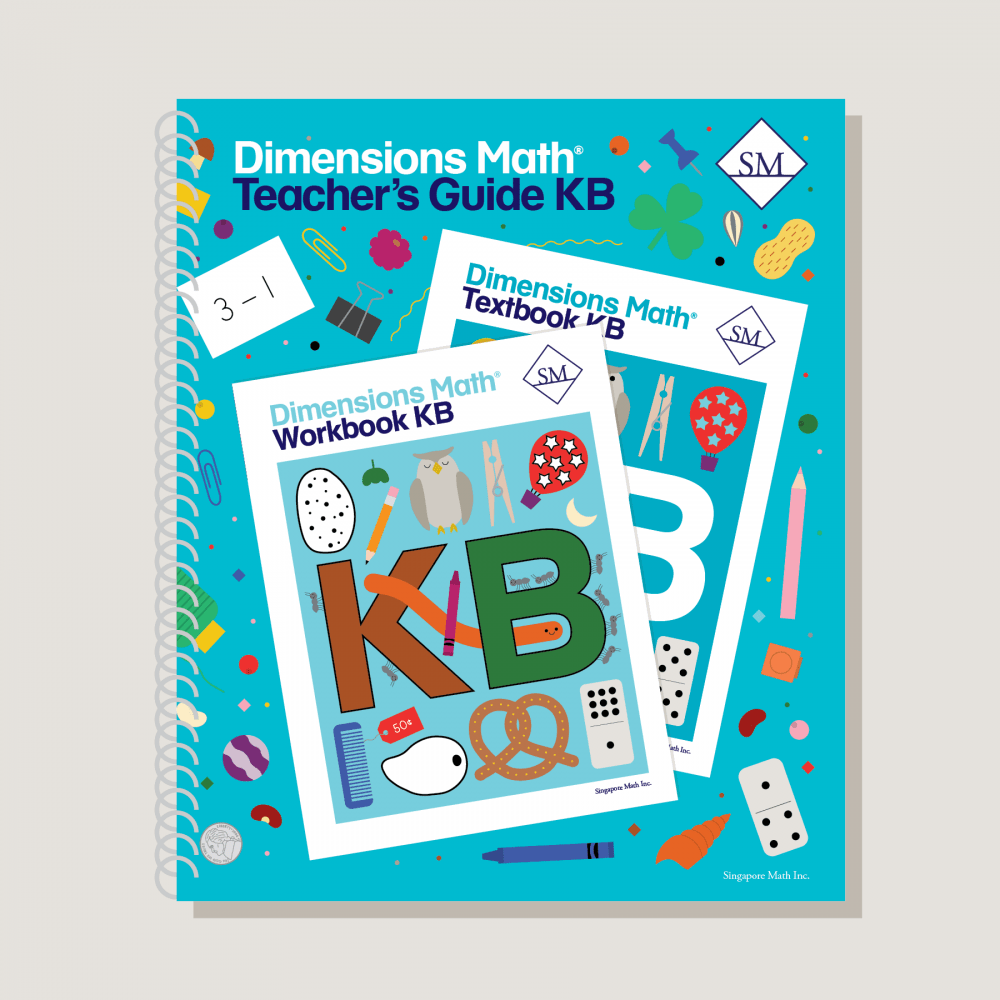 Dimensions Math Grade K Set with Teacher's Guides