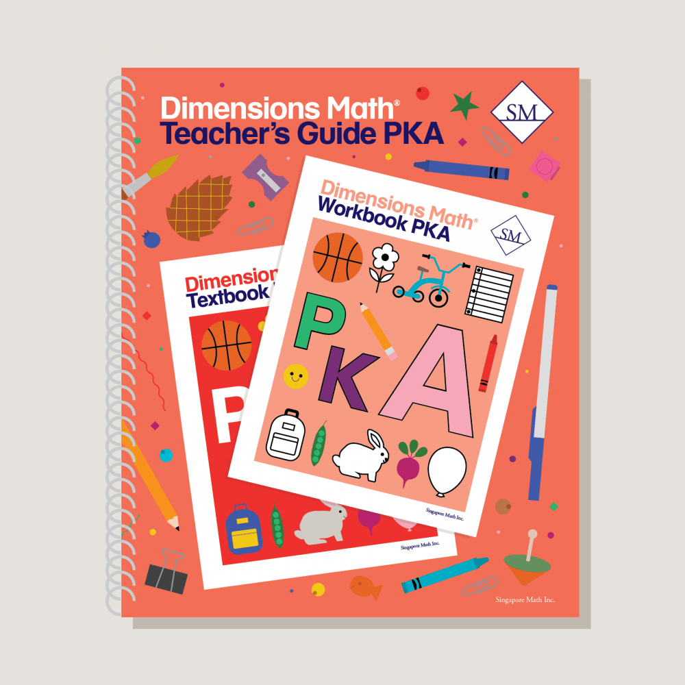 Dimensions Math Grade PK Set with Teacher's Guides