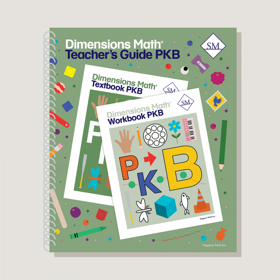 Dimensions Math Grade PK Set with Teacher's Guides