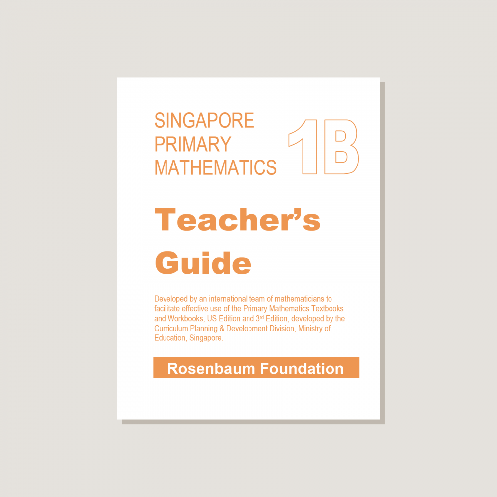 Primary Mathematics U.S. Edition Teacher's Guide 1B - POOS