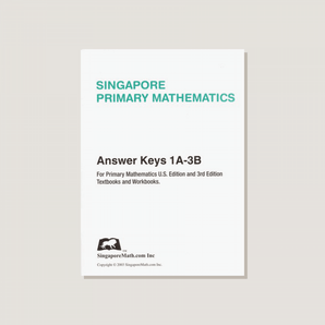 Primary Mathematics U.S. Edition Answer Key Booklet Grades 1A-3B