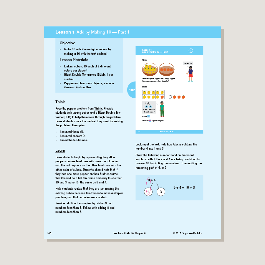 Dimensions Math 1a Dimensions Math Teacher's Guide 1A – Singapore Math Inc.