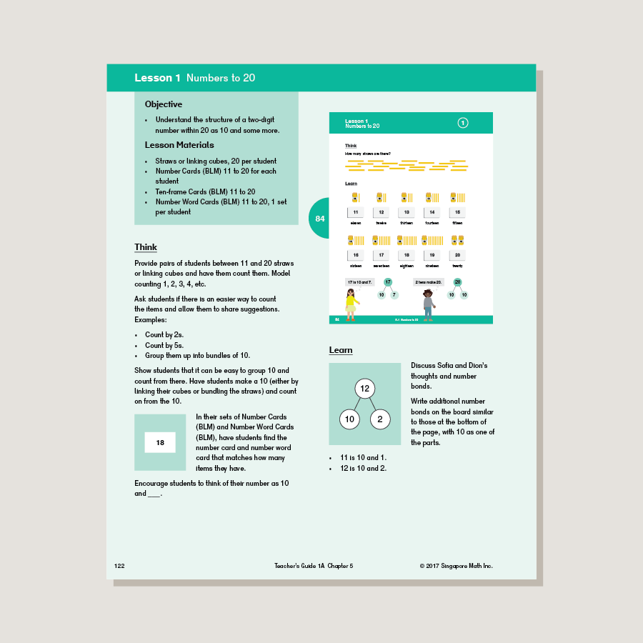 Dimensions Math Teacher's Guide 1A