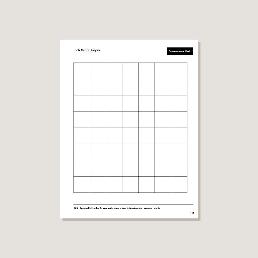 Dimensions Math Home Instructor's Printouts 3B