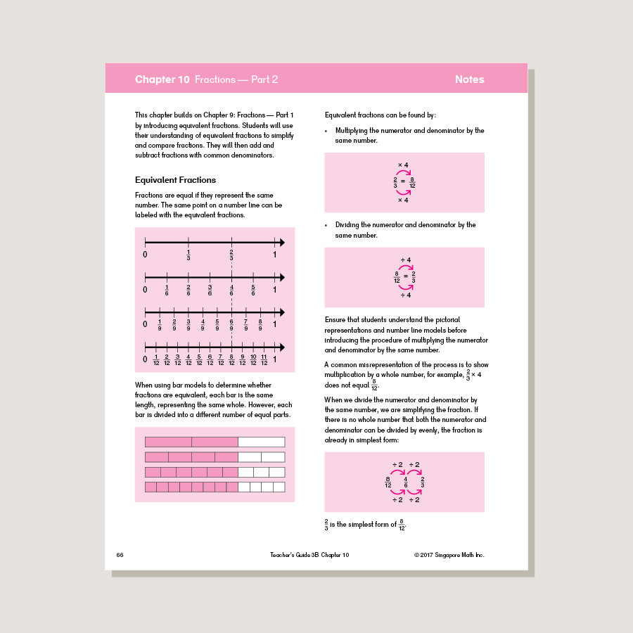 Dimensions Math Chart Dimensions Math Teacher's Guide 3B