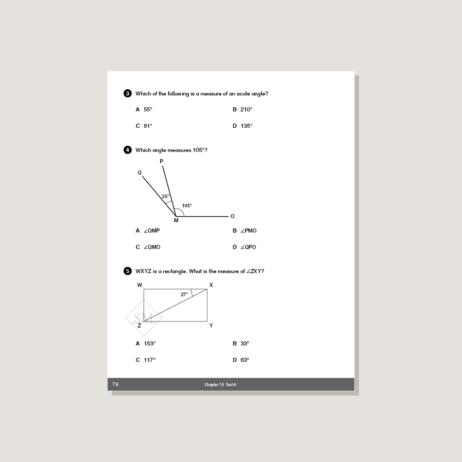 Width Math Test Question Dimensions Math Tests 4B