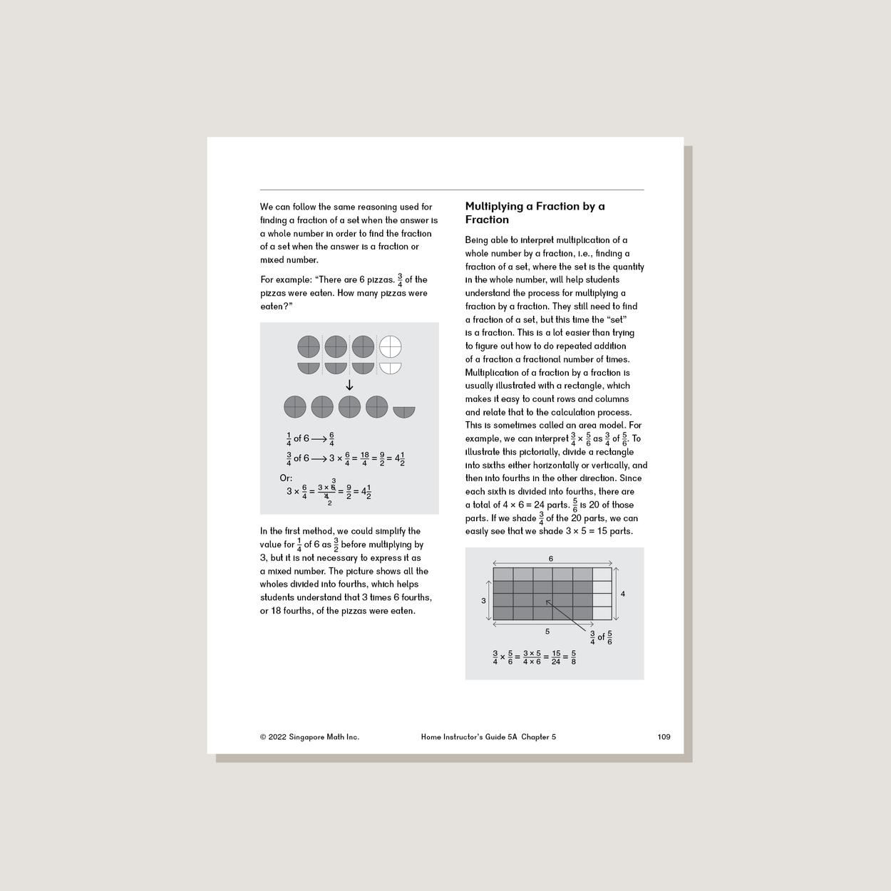 Dimensions Math Home Instructor's Guide 5A