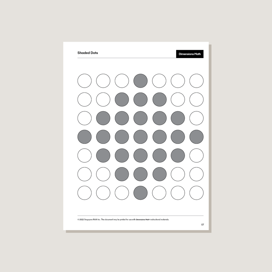 Dimensions Math Home Instructor's Printouts 5A