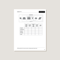 Dimensions Math Home Instructor's Printouts 5B