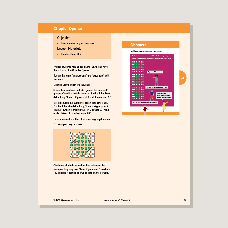 Dimensions Math Teacher's Guide 5A