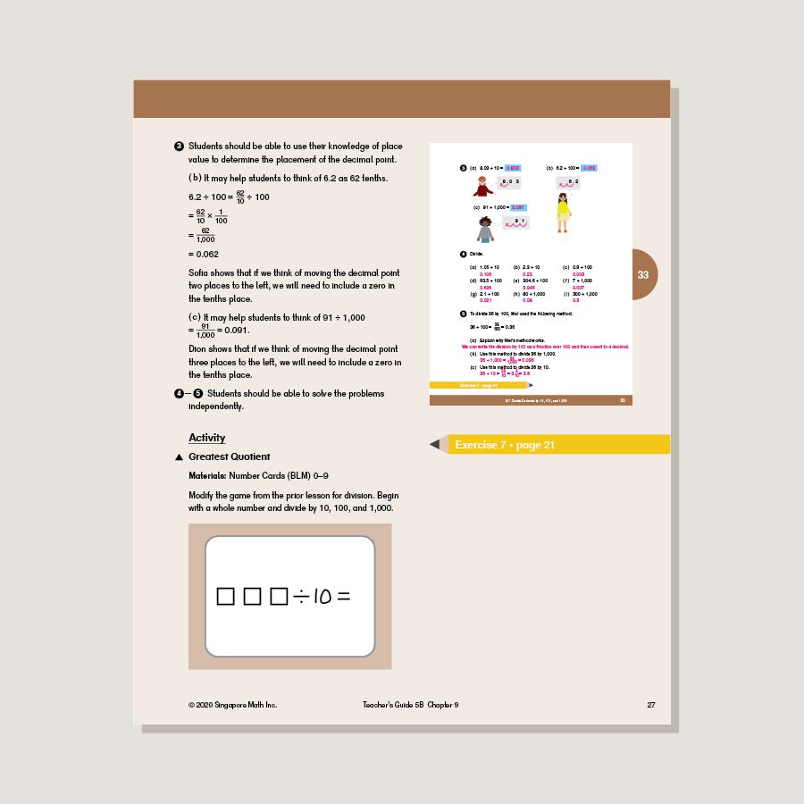 Click 5b Math Work Dimensions Math Teacher's Guide 5B - Blemished