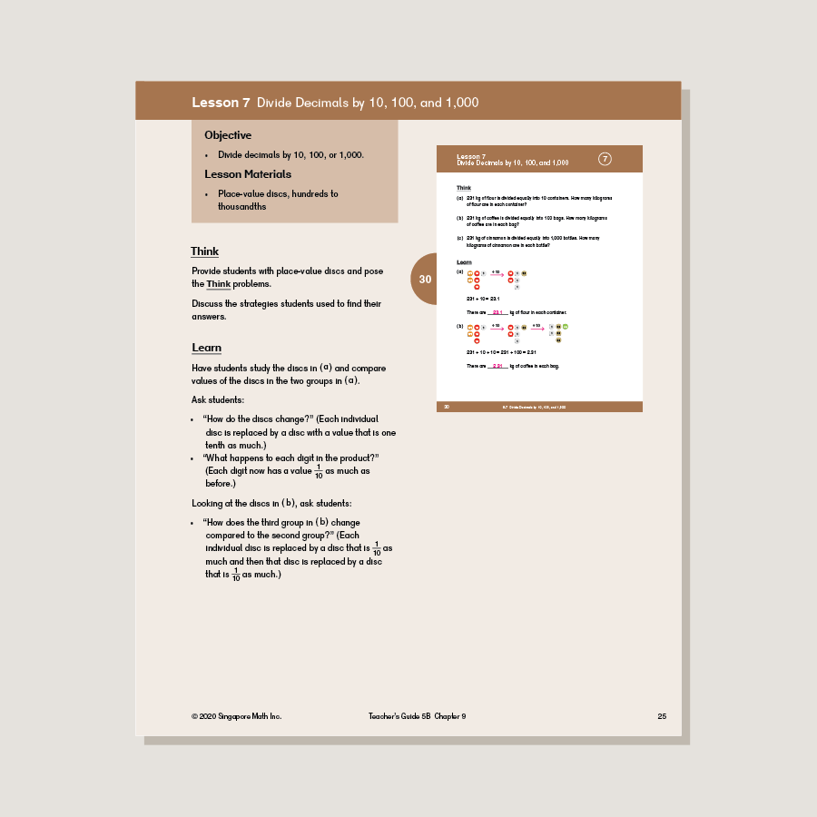 Dimensions Math Teacher's Guide 5B