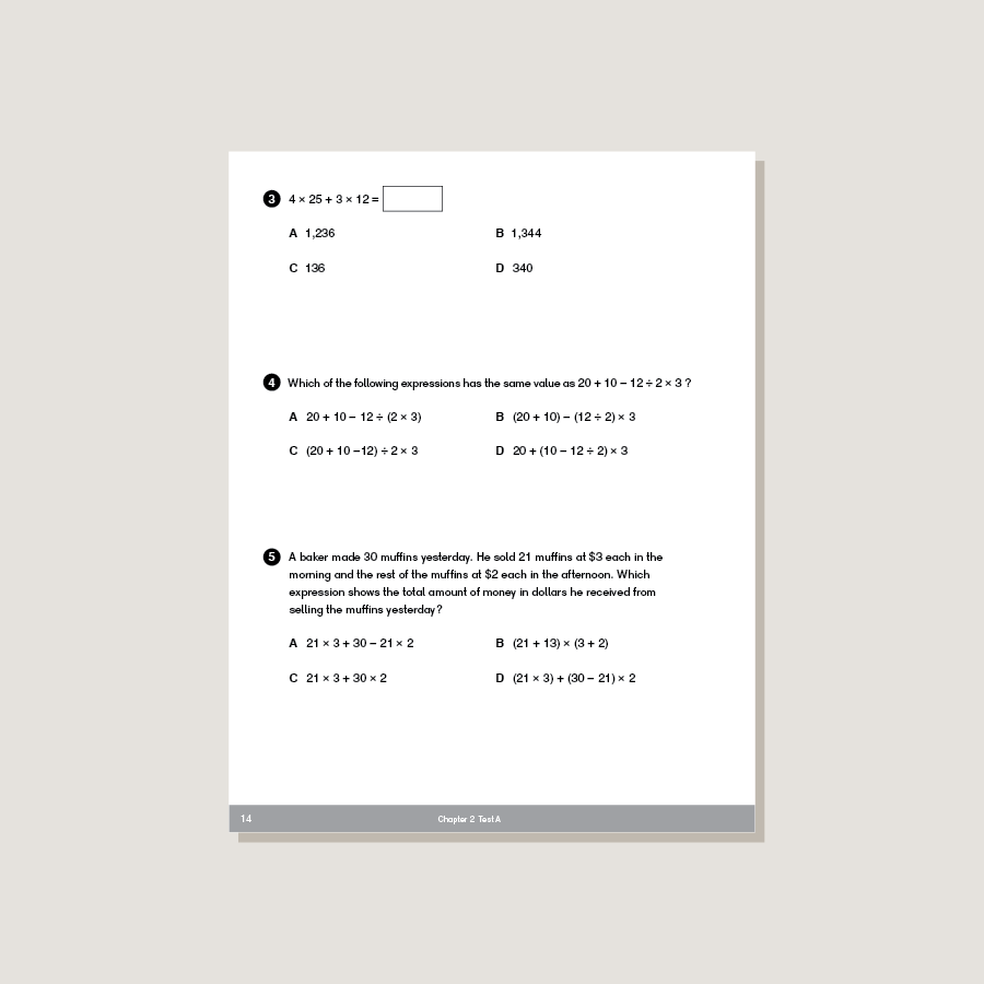 Dimensions Math Tests 5A