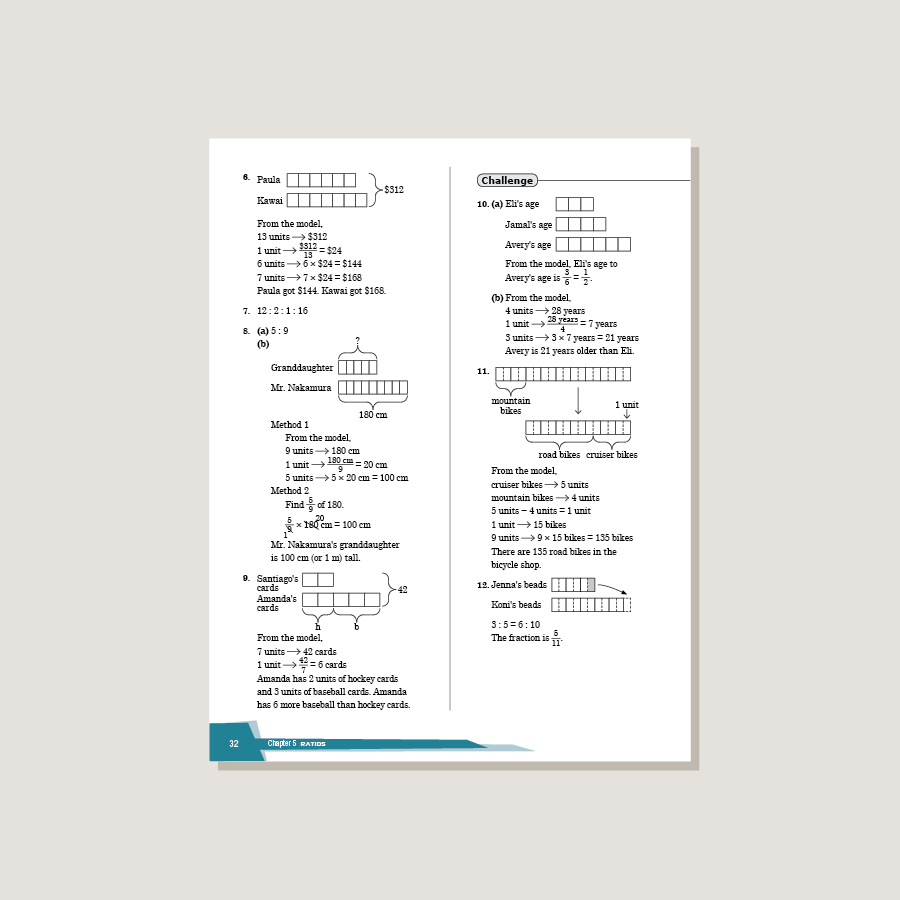 Dimensions Math Workbook Solutions 6A & B