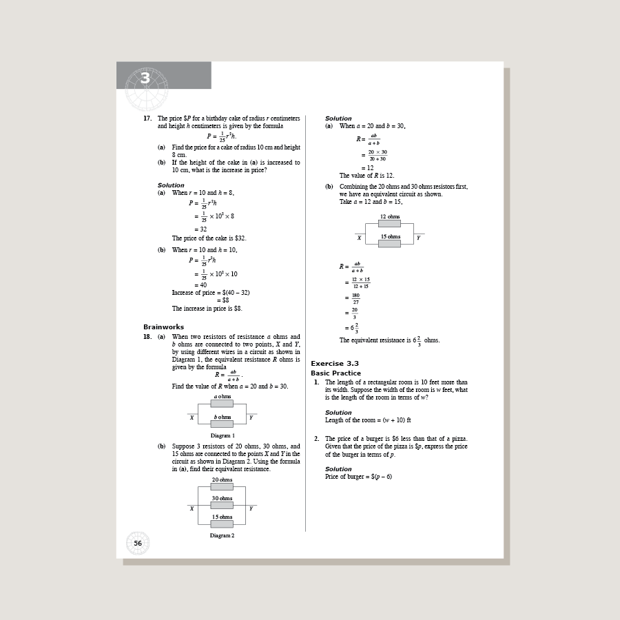 Dimensions Math Teaching Notes and Solutions 7A