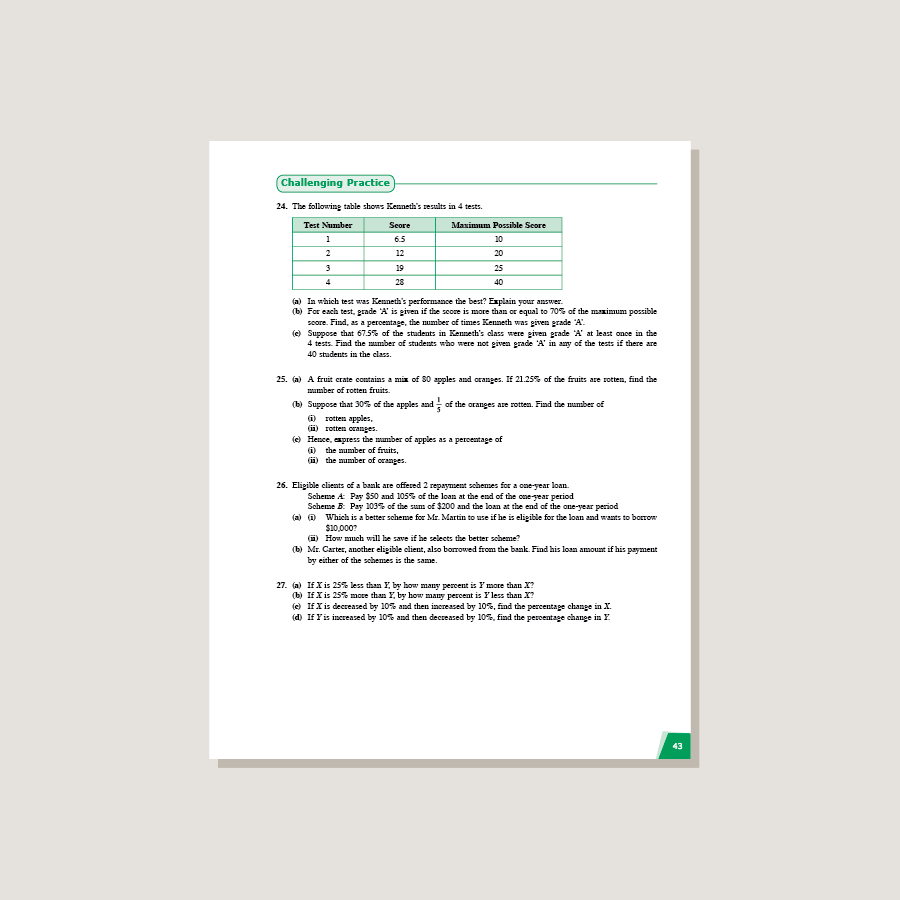 Dm Guide Just Math Dimensions Math Workbook 7A - Blemished