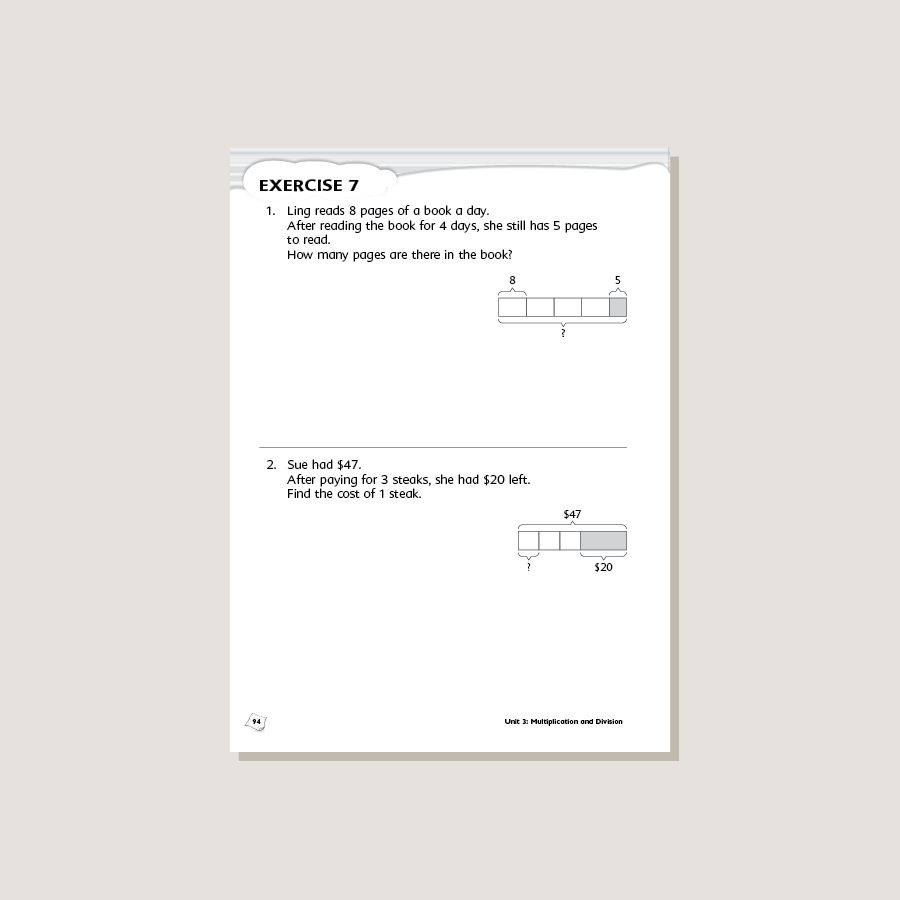 Primary Mathematics Common Core Edition Workbook 3A - Blemished
