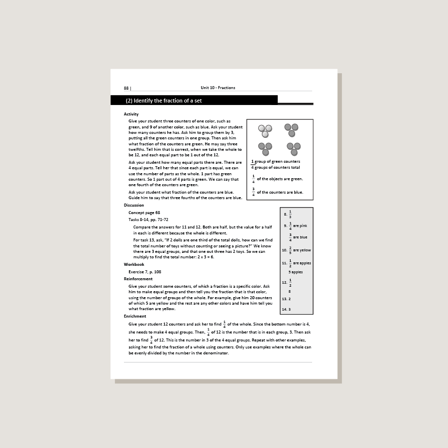 Primary Mathematics Standards Edition Home Instructor's Guide 2B - Ble